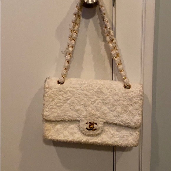 chanel terry cloth bag